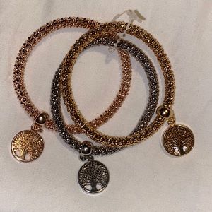 Tree of life bracelet set of 3